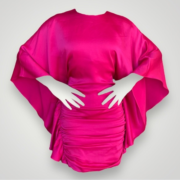 Johnathan Simkhai $595 Pink Cape Dress 🎀 - Picture 1 of 9